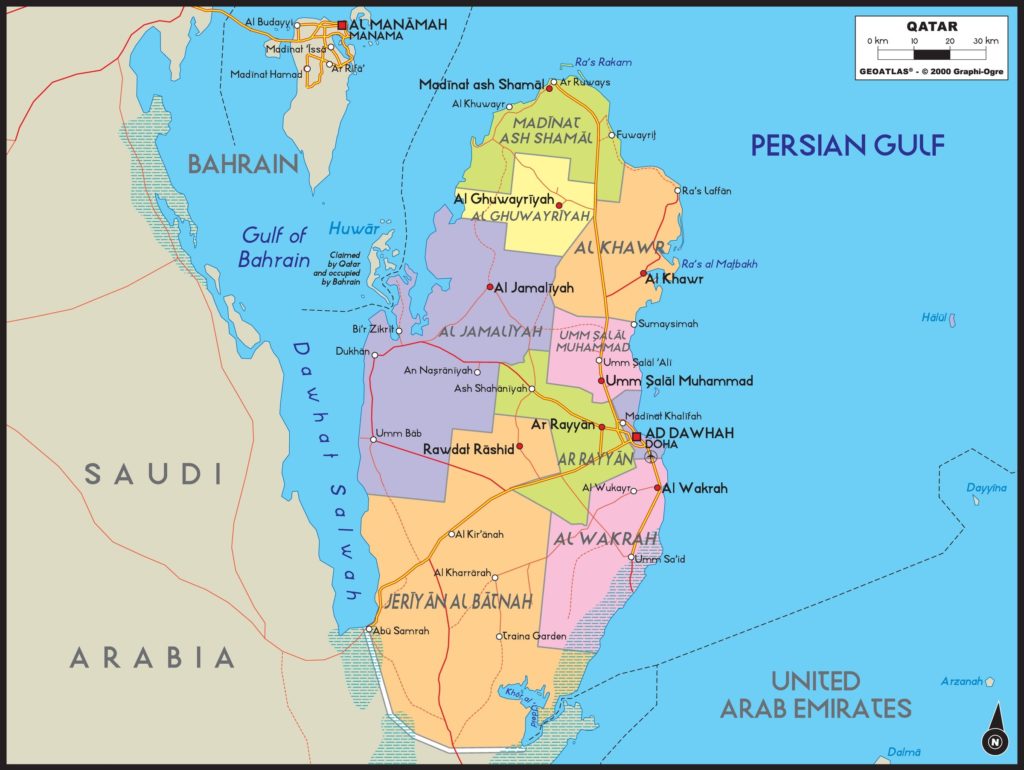 شهرهای مهم کشور قطر - دانلود لیست بیمارستانهای قطر